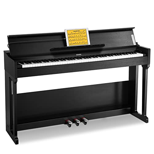 Donner DDP-90 Digital Piano, 88 Key Weighted Piano Keyboard for Beginner/Professional W/Three Pedals, Supports U-disk Music Playing