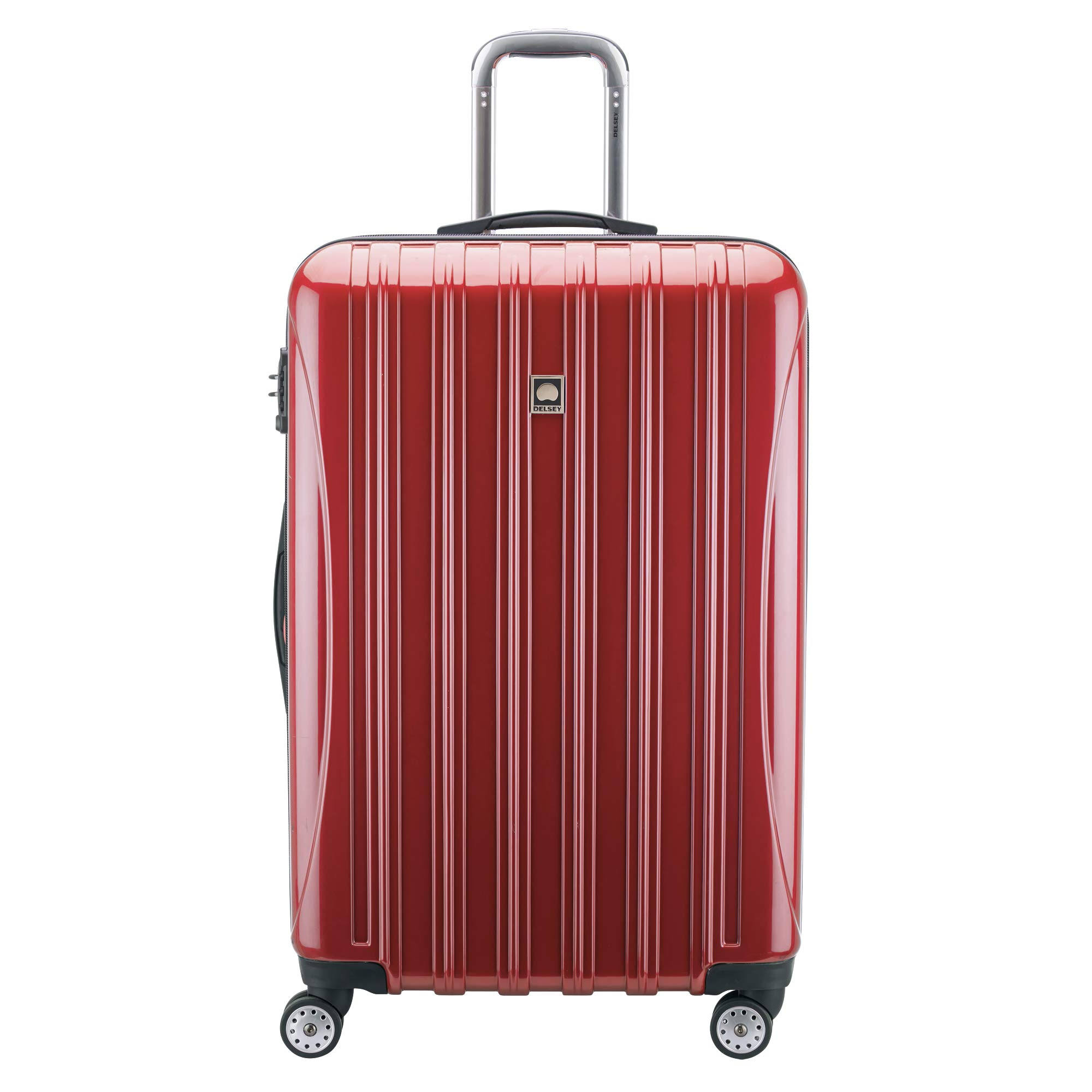Delsey Helium Aero Expandable Spinner Trolley - 29x22 Brick Red