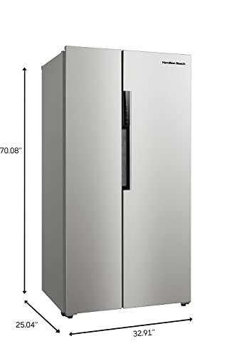 Hamilton Beach HBF1558 15.6 cu ft Counter Depth Full Size Refrigerator, Side Doors - Radiant Selections