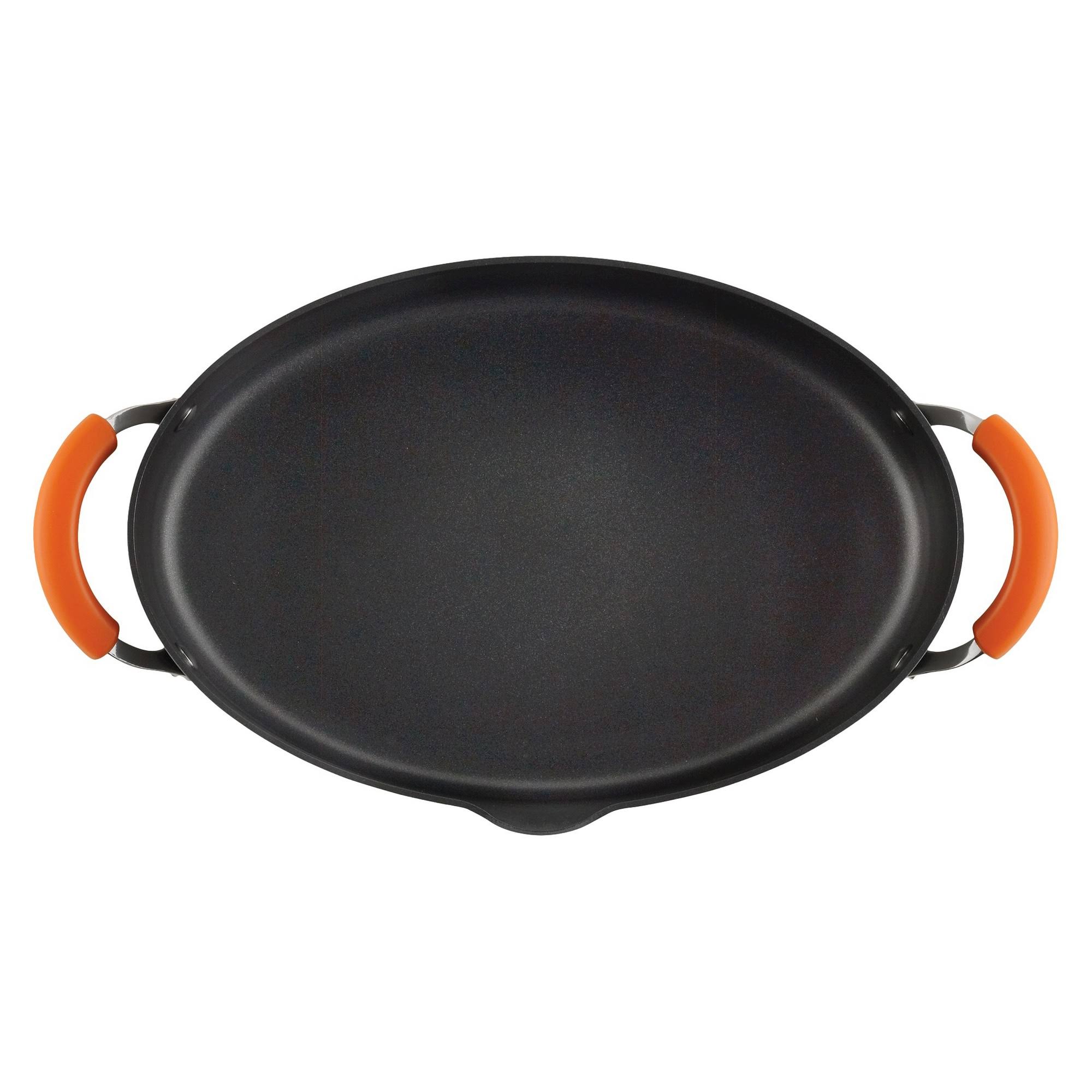 Rachael Ray Hard-Anodized Nonstick 8-Quart Covered Oval Pasta Pot