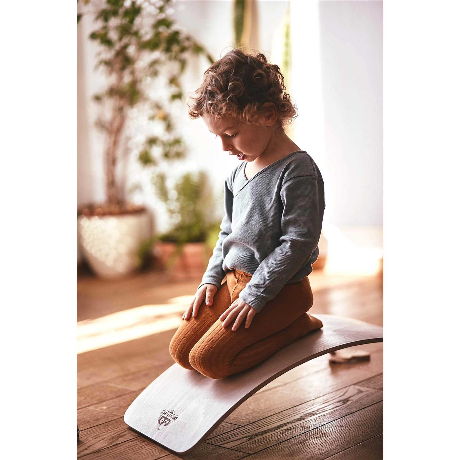 Kinderfeets Kinderboard Lite Natural Beechwood Rocking Curved Balance Board - Sports Supplies Online Store