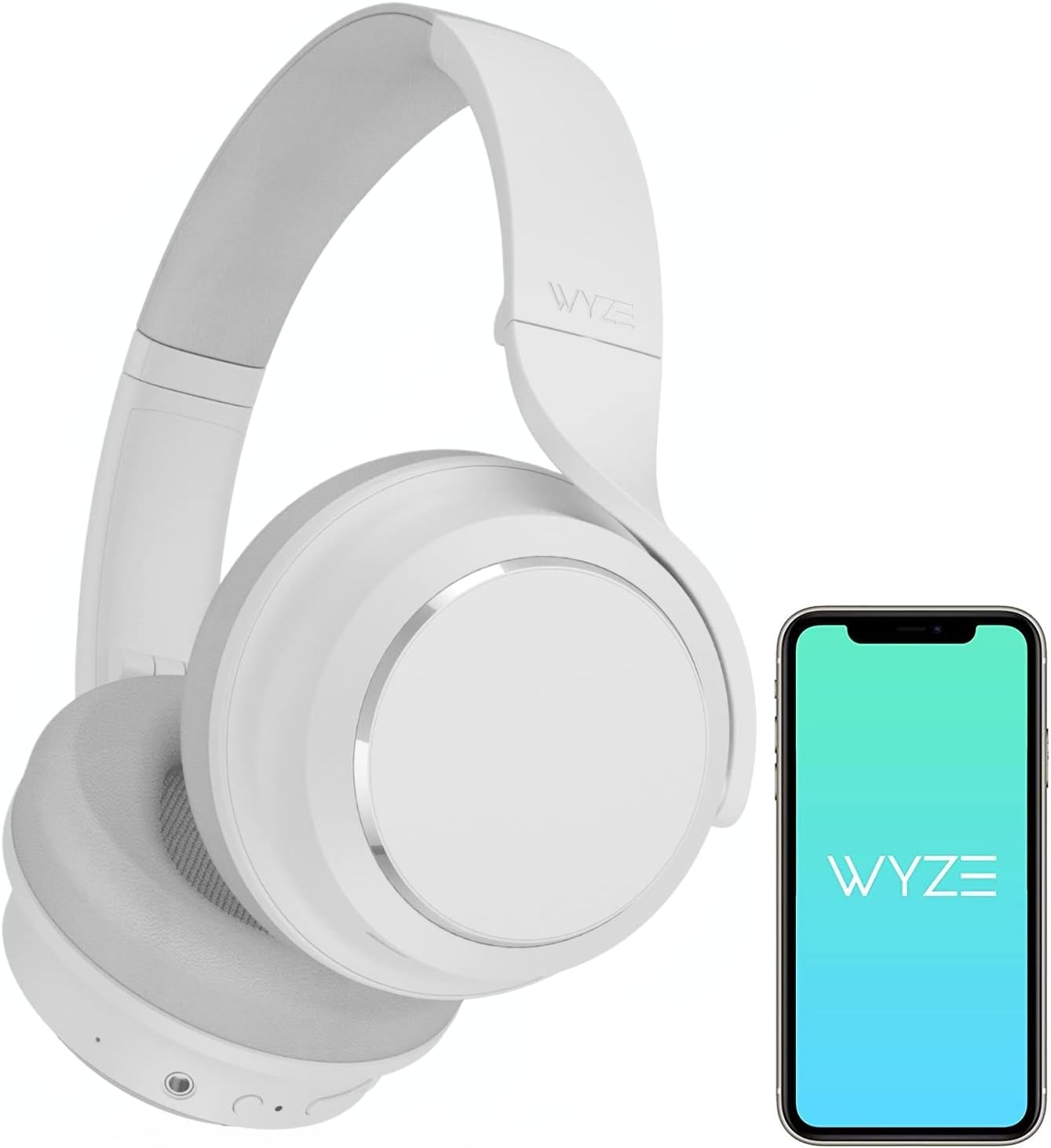 WYZE Bluetooth 5.0 Headphones, Reddot Award Headphones,Bluetooth Headphones Over The Ear with Active Noise Cancellation,High-Fidelity Sound