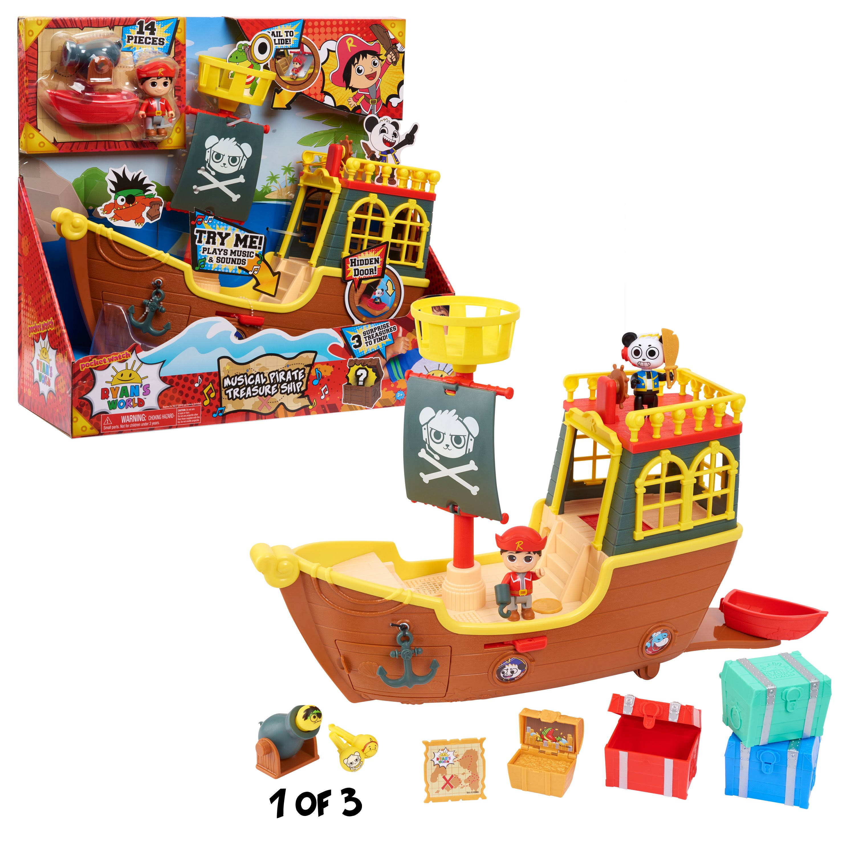 Ryan&s World Musical Pirate Treasure Ship