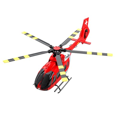 C190 1/30 Scale 6CH Single-Rotor RC Helicopter, Altitude Hold & Gyro Stabilization RC Plane, Beginner-Friendly Drone for Adult(4 Battery)