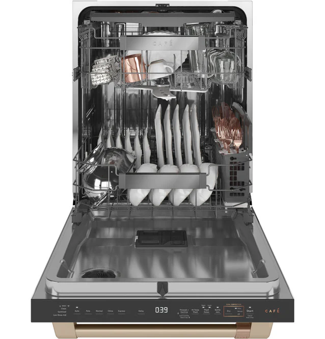CAFE 24 IN. MATTE WHITE BUILT-IN TALL TUB DISHWASHER WITH STAINLESS-STEEL TUB - CDT875P4NW2
