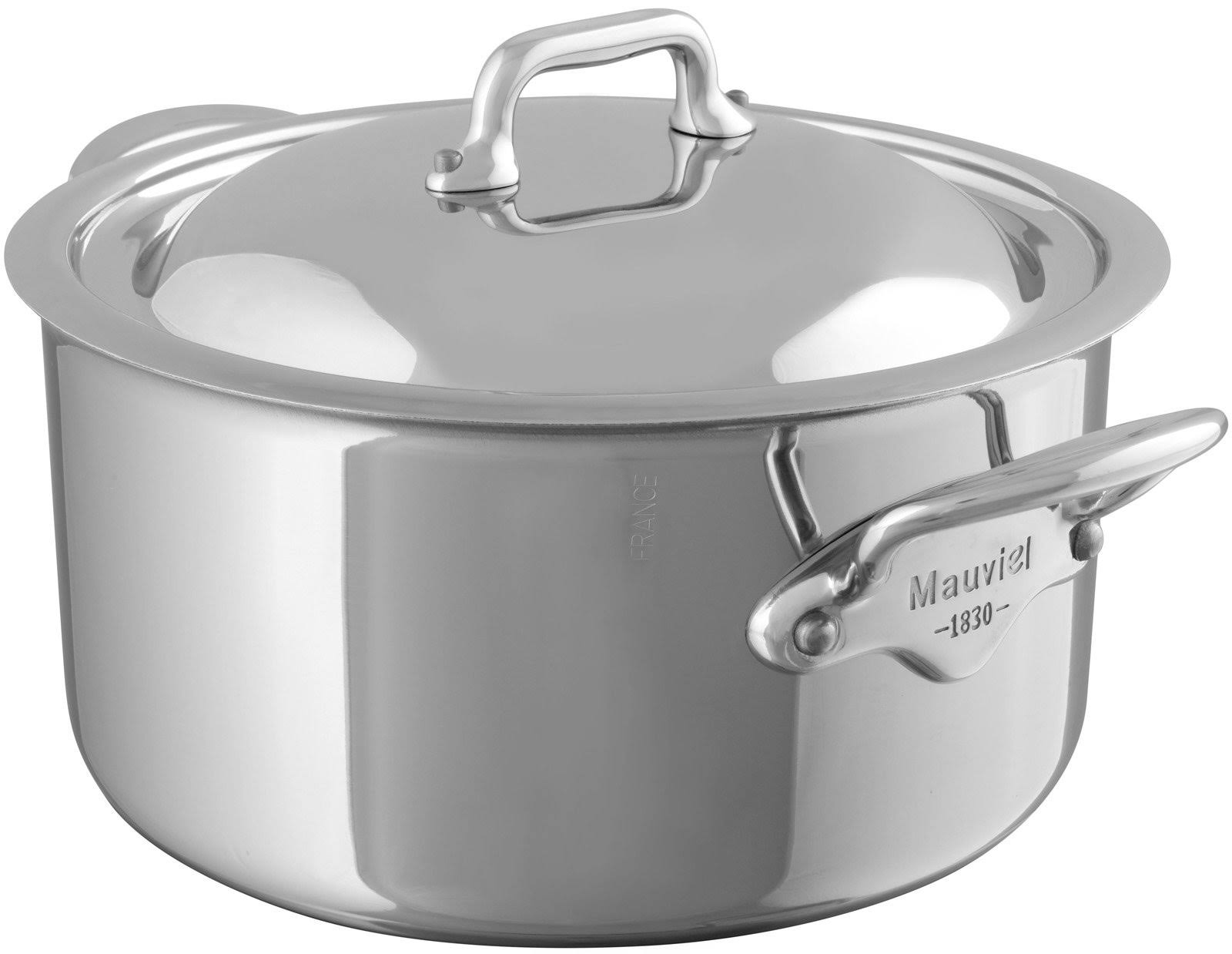 Mauviel M&Cook Stainless Steel Stewpan with Lid, 9.1 Quart