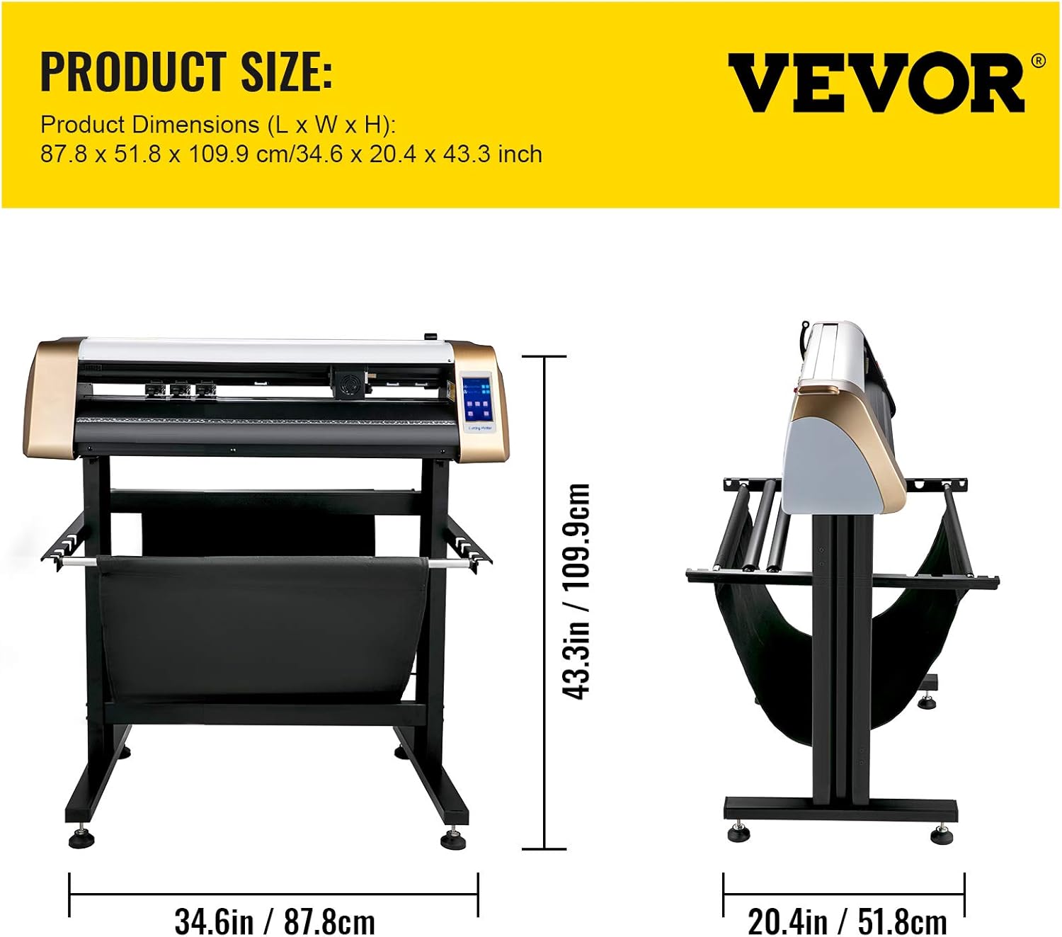 VEVOR Vinyl Cutter Machine, 720mm Cutting Plotter