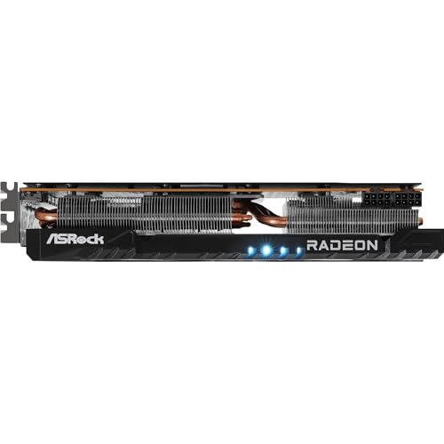 ASRock AMD Radeon RX 7700 XT Challenger 12GB GDDR6 192-bit 0dB Silent Cooling 7680 x 4320 DisplayPort HDMI LED Indicator 18Gbps Dual Fan Graphics Card