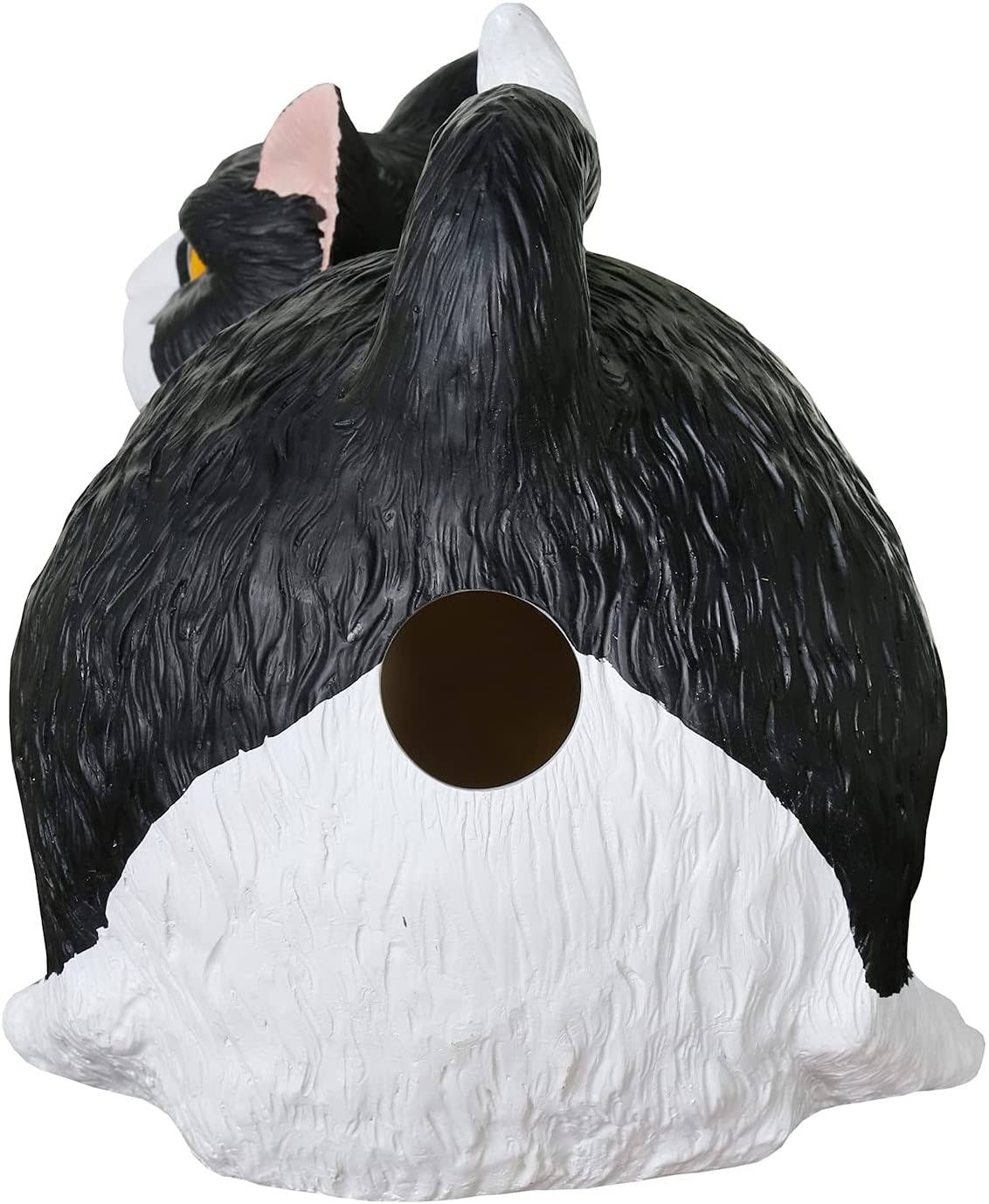 Cat Butt Tissue Holder - Black u0026 White Tuxedo - Fits Standard Tissue Box - Resin