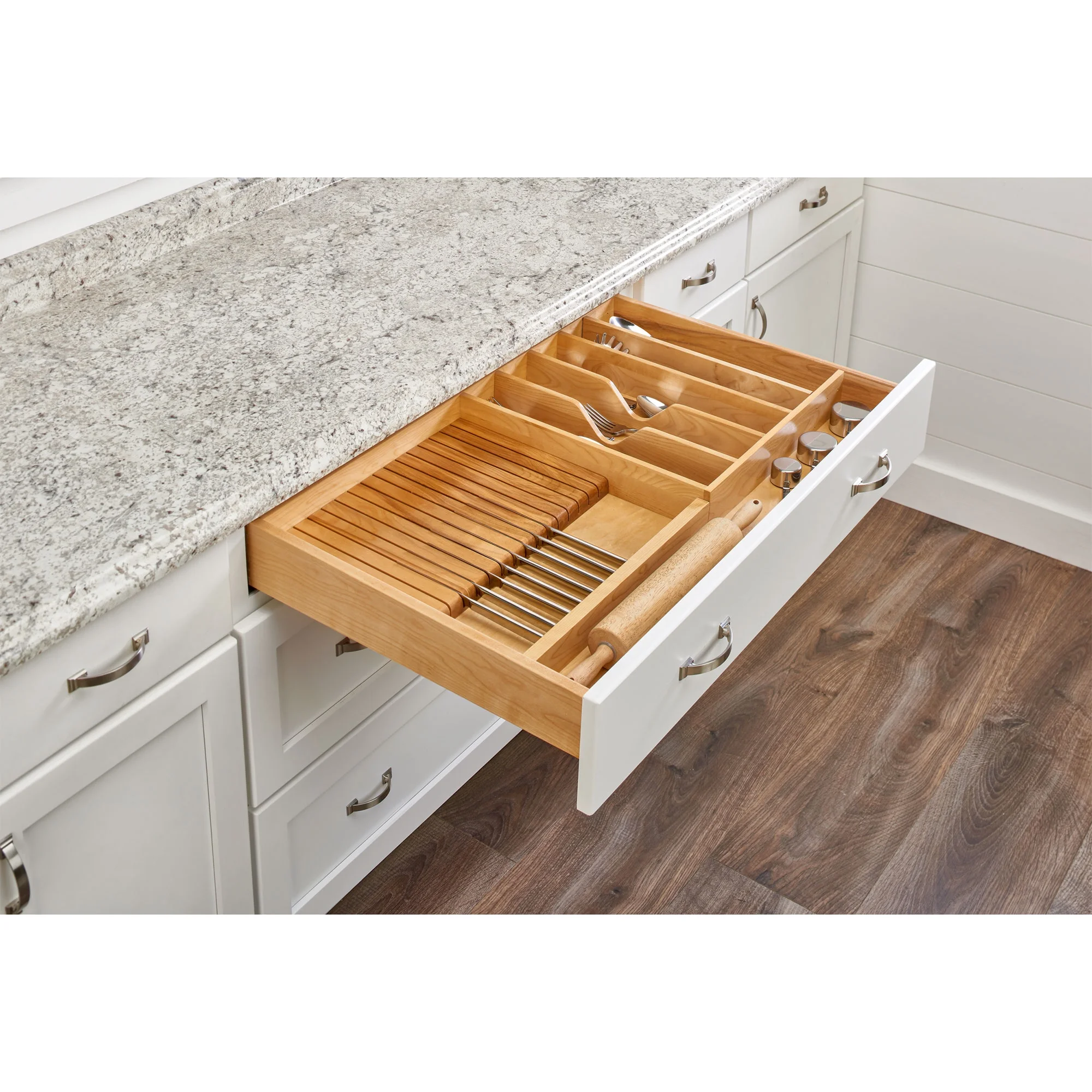 Rev-A-Shelf 4WUTKB-36SH-1 33"x22" Shallow Utility/Knife Block Drawer Insert