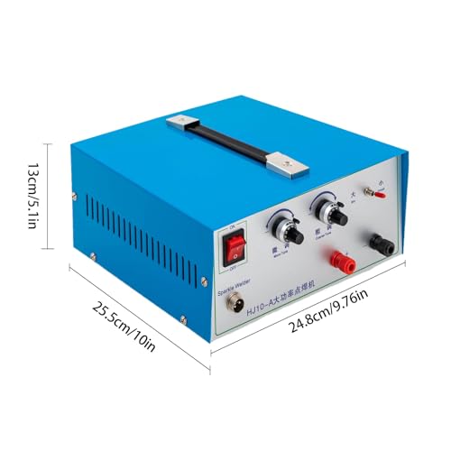 Jewelry Spot Welder, DC 50A 500W Adjustable Jewelry Welder w/ Foot Pedal, 0.02-0.05in Welding Dia. Soldering Machine