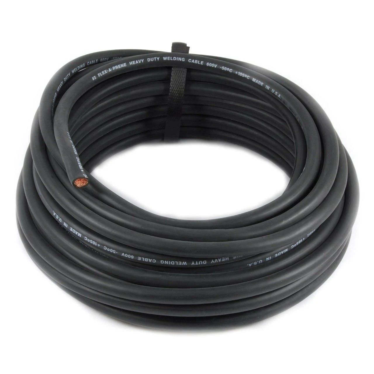 #2 Welding Cable Plain - No Connectors - Choose Your Length, 50 Feet