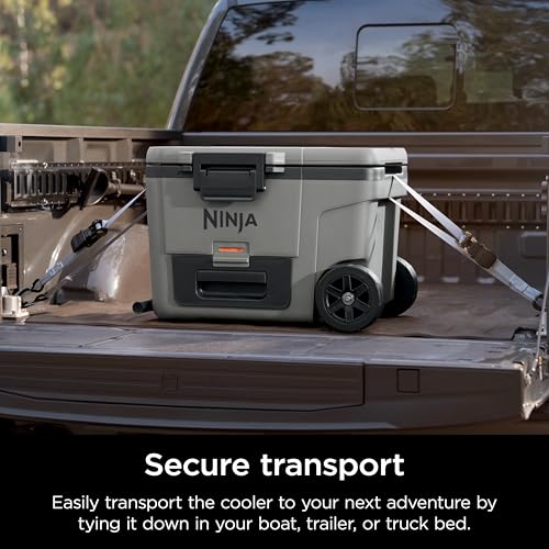 Ninja | Cooler | FrostVault 45QT Cooler with Wheels | Insulated with Temp Dry Storage Drawer | Keeps Ice Cold for Days | for The Beach, Camping