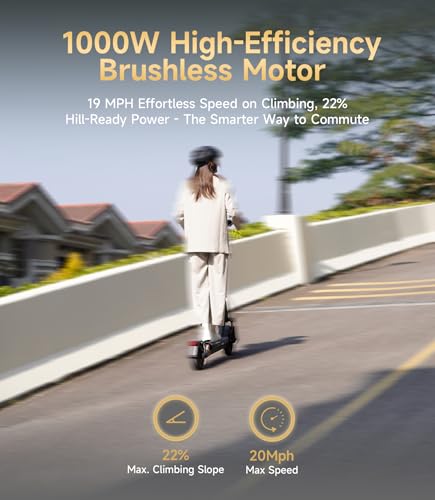 NAVEE Electric-Scooter-Adults, e Scooter GT3, Fast 20 Mph, 700w 500w Motor with Suspension, Long Range 30 Miles, 10 inch Tires All Terrain