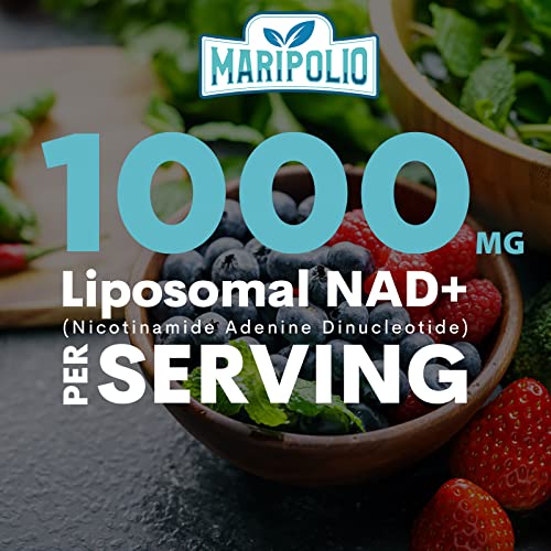 Liposomal NAD+ Supplement 1000 mg | Highest NAD Pontecy | Max Absorption | Pure NAD Supplement | Energy and DNA Repair, Aging Defense