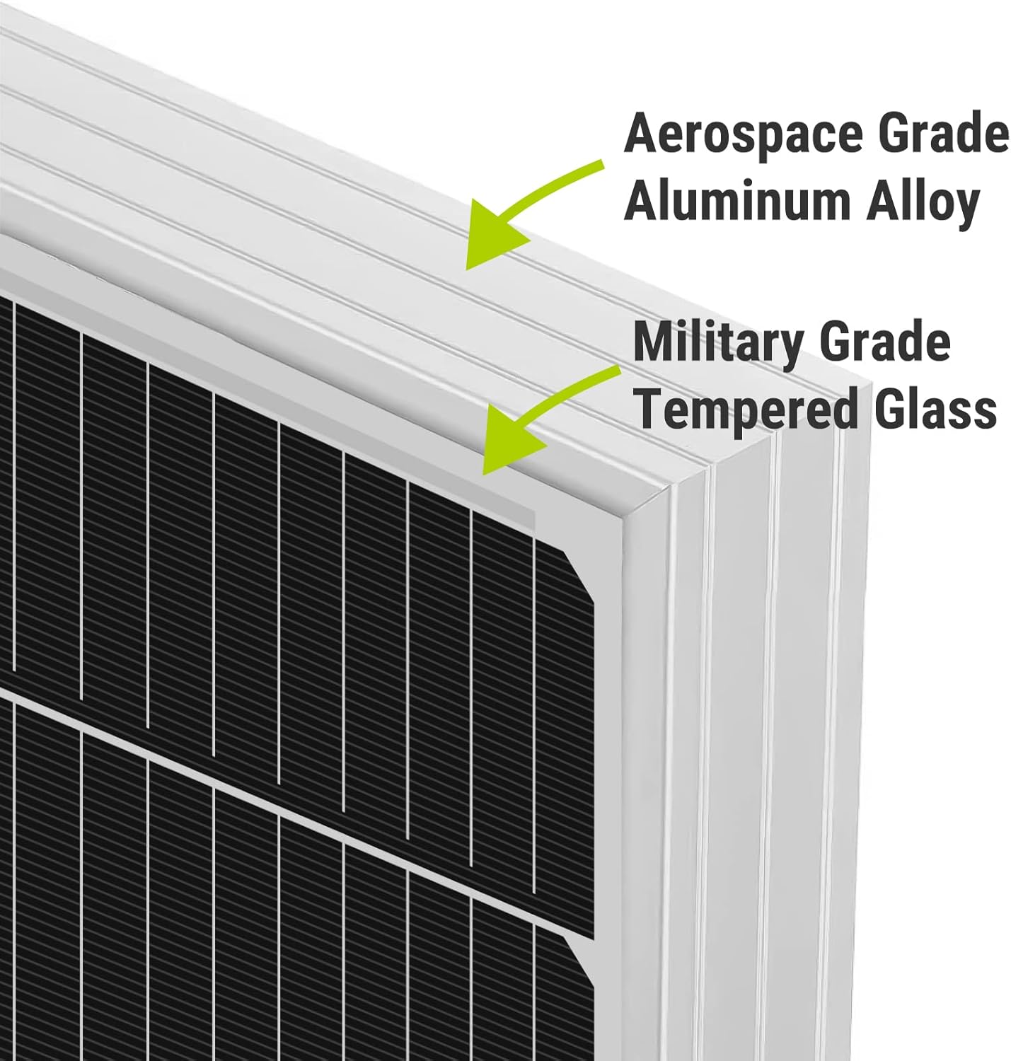 Newpowa 5BB Cell 200W Monocrystalline 200 Watts 12V Solar Panel High Efficiency Mono PV Module Power for RV Marine Boat Cabin or Other Off Grid System