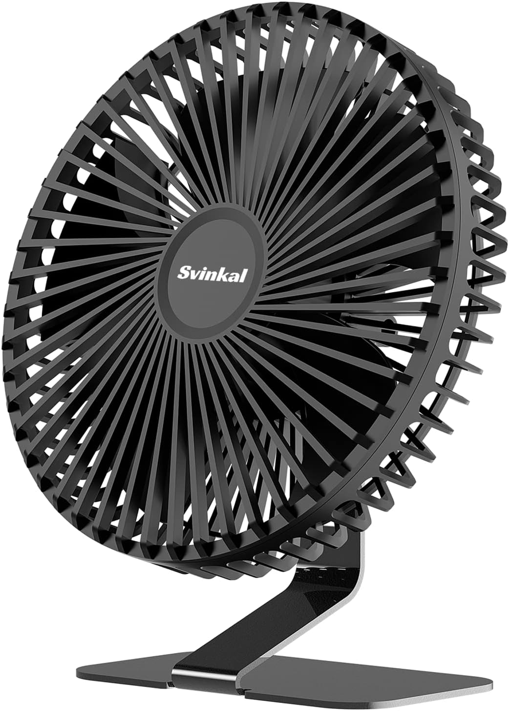 Svinkal USB Desk Fan, 20000mAh Rechargeable Battery Operated Fan, 200 hours long-lasting camping fan, 2/4 Hours Timer, 3 Speed