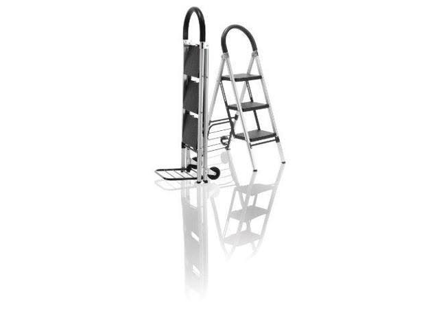 Conair Travel Smart Professional Grade - Step ladder/ hand cart - 3 steps - aluminum TS32LHT