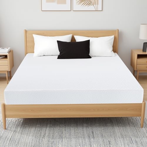 10 Inch Full Size Mattress with Gel Cooling Memory Foam, High-Density Base Foam Mattress with Removable Washable Cover, Certified Safe Foams & Fabric