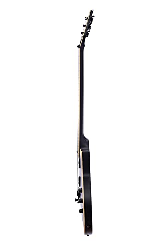 IYV 6 String IYV-ILP-400FR Solid Body wilth Floyld Rose Tremelo Electric Guitar, Satin Black, Right, (ILP-400FR)