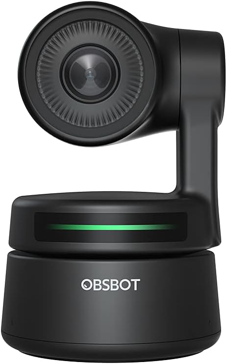 OBSBOT Tiny PTZ Webcam, AI-Powered Framing & Gesture Control, Full HD 1080p Webcam for Video Conferencing, 90-Degree Wide Angle, Low-Light Correction