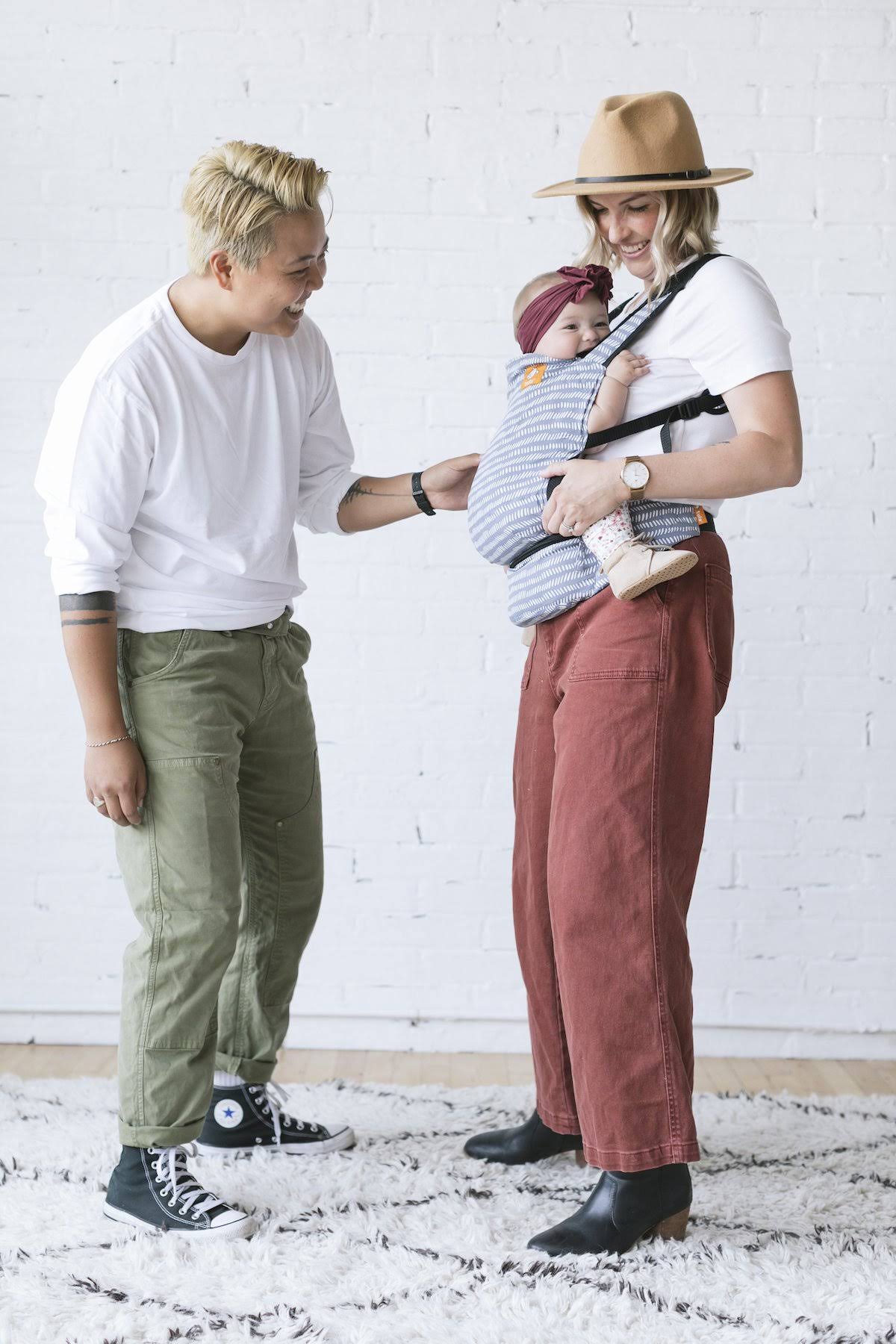 Baby Tula Lite Compact Baby Carrier, Ultra Compact and Lightweight, Convenient Carry Pouch, Ergonomic and Multiple Positions for