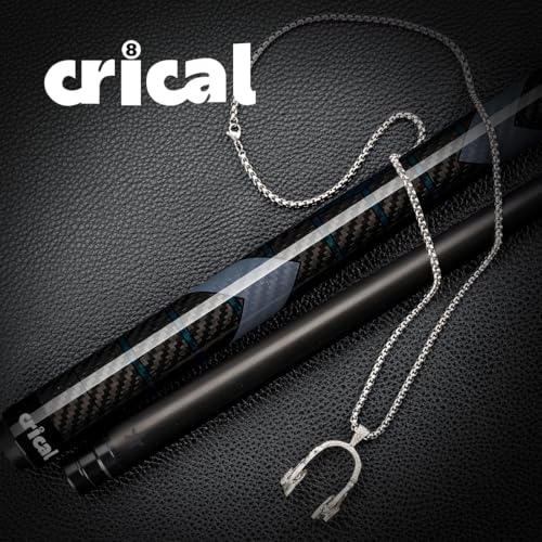 CRICAL Carbon Fiber Pool Cue Stick 58" Billiard Cue Sticks Professional Low Deflection Pool Sticks with 3/8 * 8 Pin Joint and 12.5mm Tip