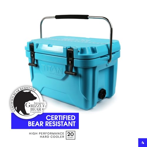 Titan Hard Ice Chest Cooler Roto Cooler with Microban Protection and Deep Freeze Insulation