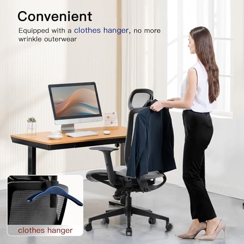COMHOMA Office Chair Ergonomic Big and Tall Gaming Chair 350 LBS with 3D Adaptive Lumbar Support & Headrest