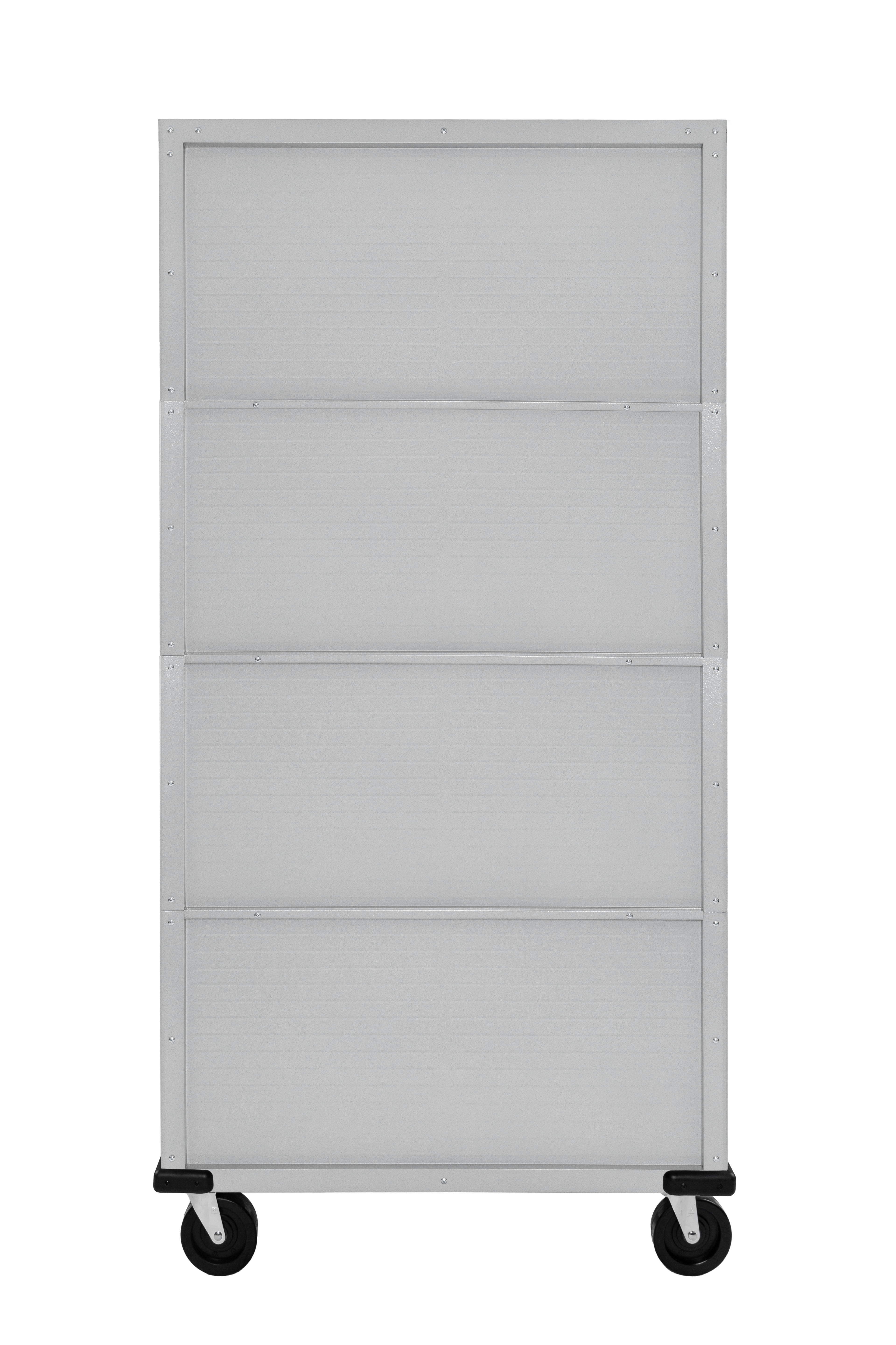 Seville Classics UltraHD Steel Body Lockable Storage Filing Cabinet Organizer Locker Shelving Unit 36" W x 18" D x 72" H, Granite Gray