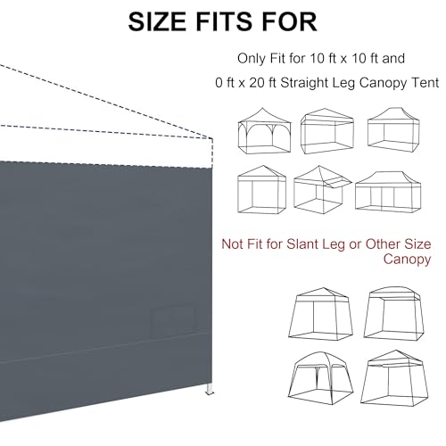 SANWAY 10x10 Pop Up Canopy Tent with Sidewalls x 4 &ndash; Easy Setup Canopy Tent, Waterproof, UV-Resistant