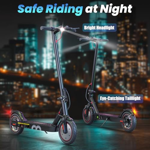 iScooter Electric Scooter for Adults & Teens, 25/19/18 Miles Long Range, 21/20/19 Mph Top Speed, 500W Peak Motor