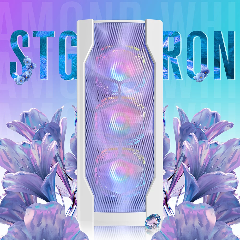 STGAubron Gaming Desktop PC Computer,Intel Core I7 3.4GHz up to 3.9GHz, 16G RAM, 512G SSD, WIFI, BT 5.0, GeForce GTX 1660 Ti 6G GDDR6, RGB Fanx6