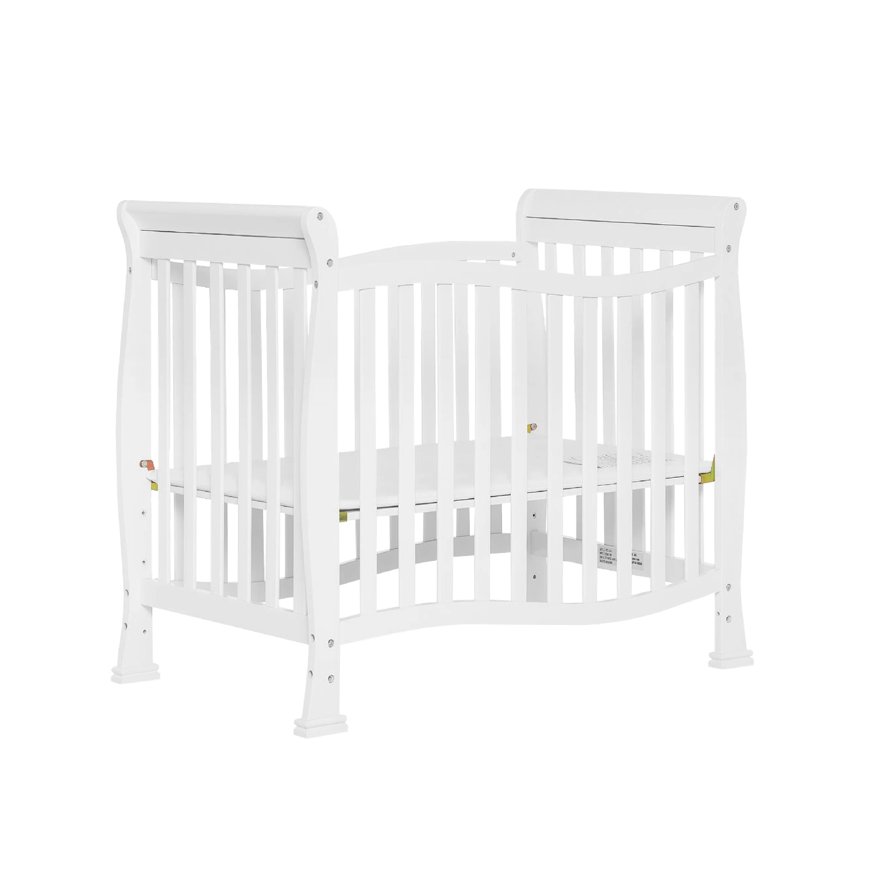 Dream On Me Piper 4-in-1 Convertible Mini Crib, White - Curated Treasures Market