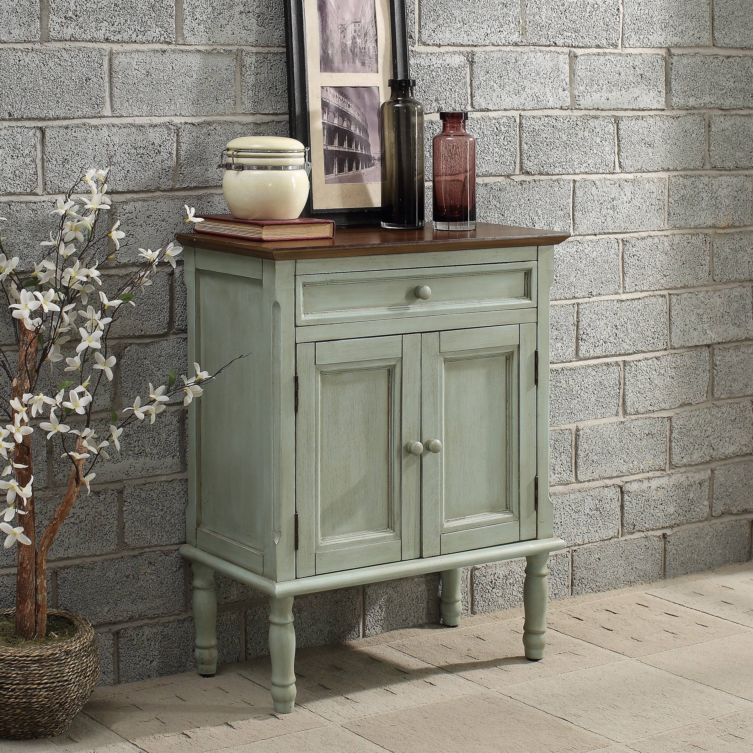 Crestview Collection White Wood Accent Cabinet
