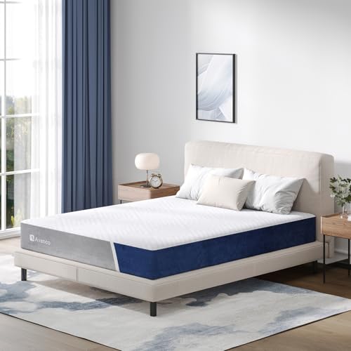 Avenco Queen Size Mattress, 12 inch Queen Mattress with Gel Memory Foam, Medium Firm, Mattress in a Box, Pressure Relief & Motion Isolation