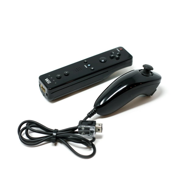Pre-Owned Nintendo Wii Black Gaming Console + HDMI Cable Cleaning Kit BOLT AXTION Bundle (Refurbished: Like New)