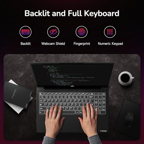 NIMO 15.6" IPS FHD-Gaming-Laptop, 8 Cores AMD Ryzen 7 6800H 32GB DDR5 RAM 2TB SSD (Beat i7-12700H