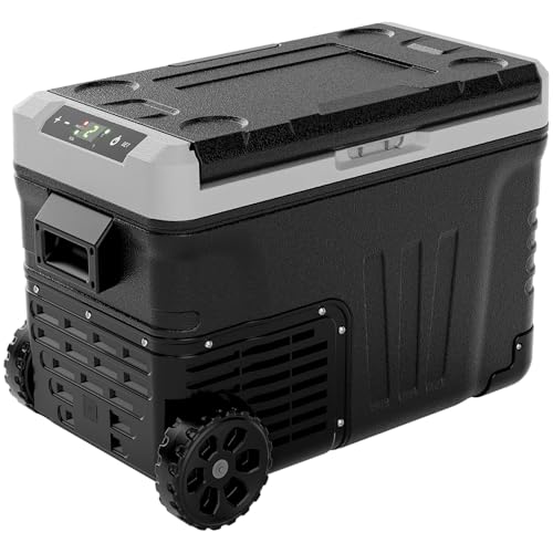 EUHOMY 12 Volt Refrigerator, 37QT(35L) Electric Cooler, Portable Freezer 12V/24V DC 110-240V AC, 12V Fridge -4�H~68�H