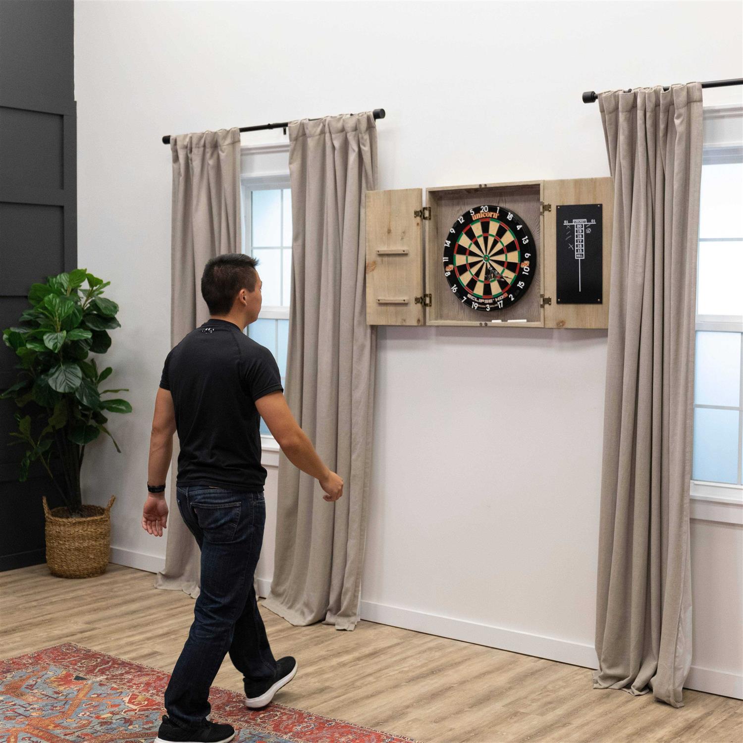 American Legend Barnwood Dartboard Cabinet AL6000W - Sports Supplies Online Store