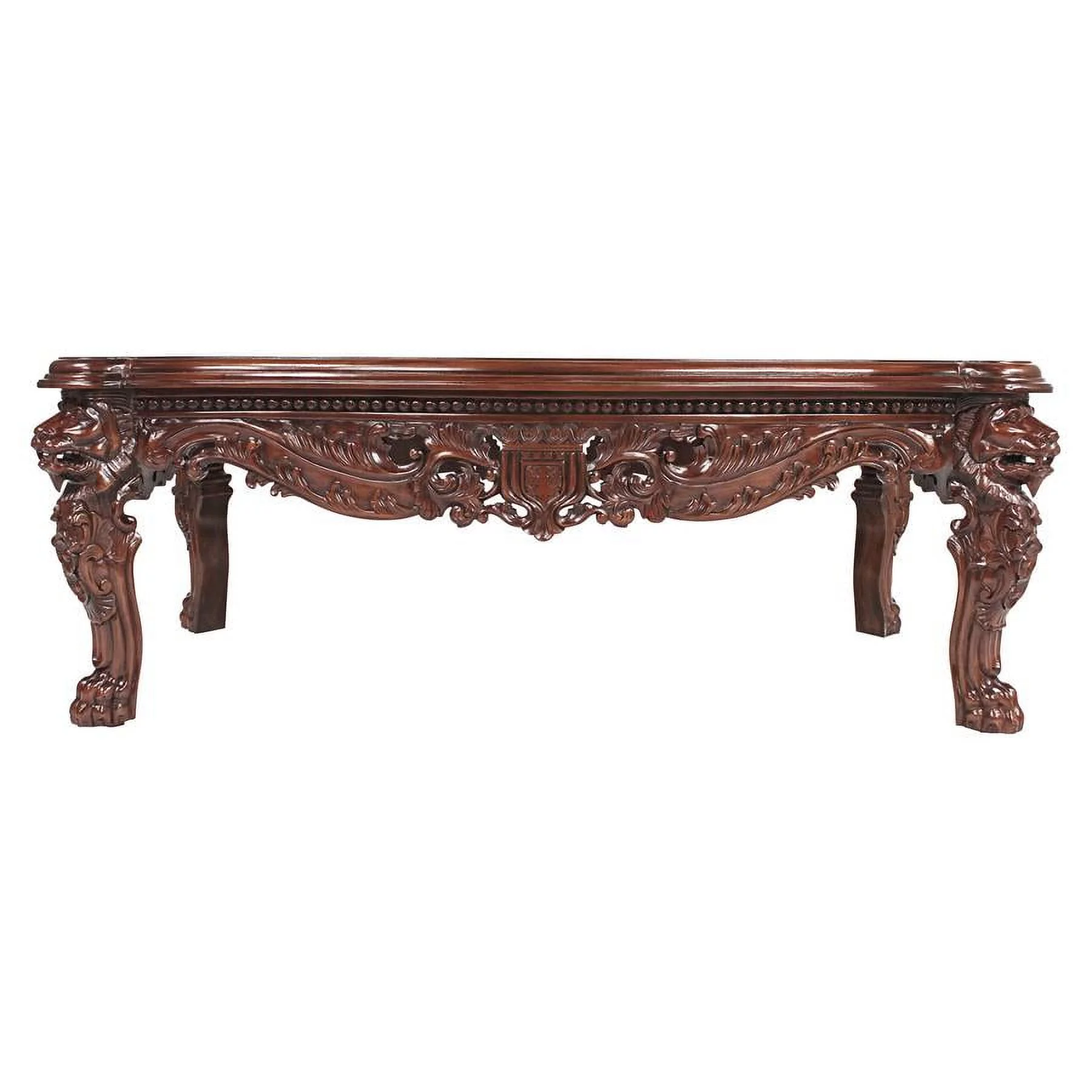 Design Toscano The Lord Raffles Grand Hall Lion Leg Coffee Table