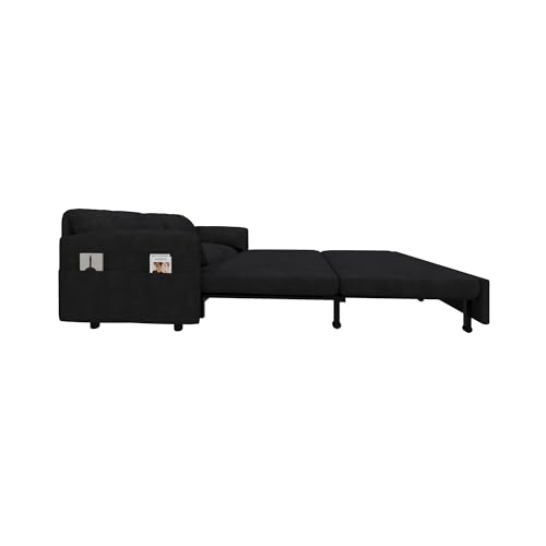 70.1" Futon Sofa Bed Queen Size, Pull Out Bed, 3-in-1 Convertible Sleeper Sofa with 2 Soft Pillows, Modern Velvet Futon Couch for Living Room