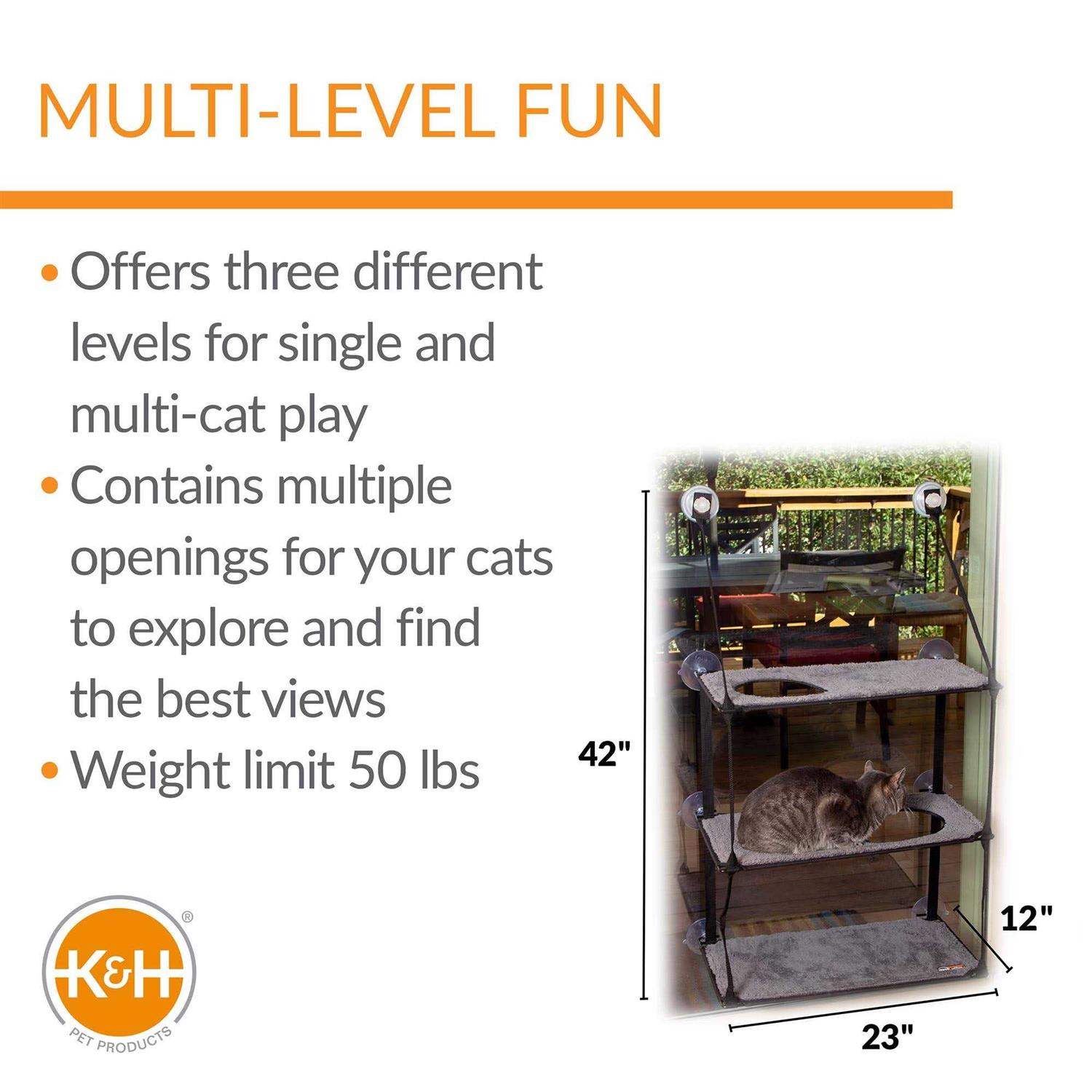 K&amp;H Pet Products EZ Mount Window Kitty Sill Stack - Pet Supplies online store