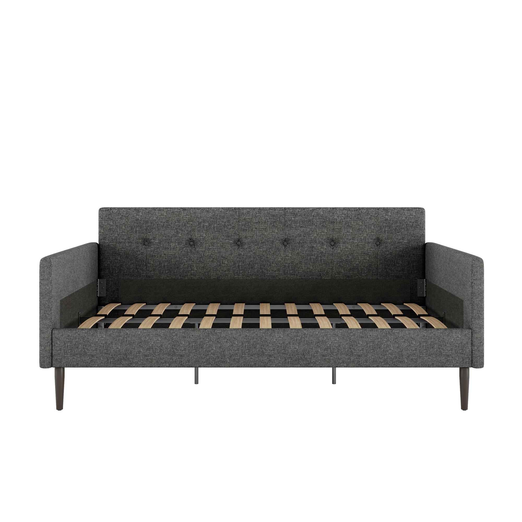 Queer Eye Wimberly Upholstered Daybed, Twin Size, Gray Linen