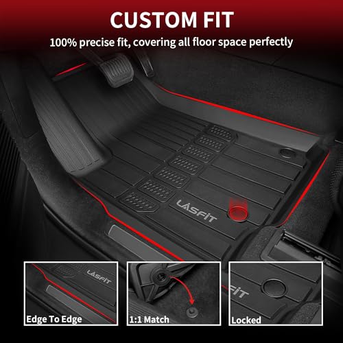 LASFIT Floor Mats & Trunk Mat for Jeep Grand Cherokee 2022-2025 5-Seat (Include 4xe, NOT for L)