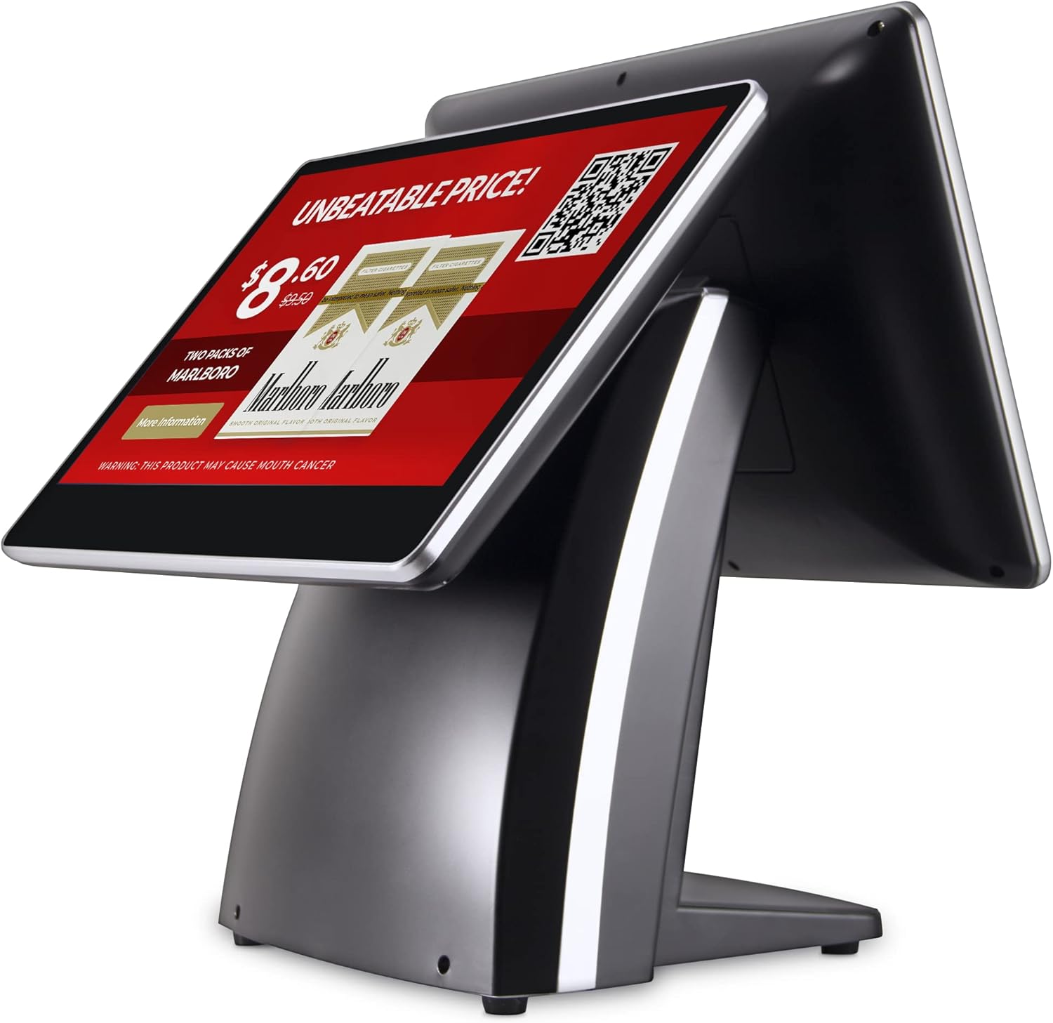 All-in-One SmartPOS-129 Professional Cash Register for Small Business, POS System Bundle Includes: Cashier Touch Screen Monitor