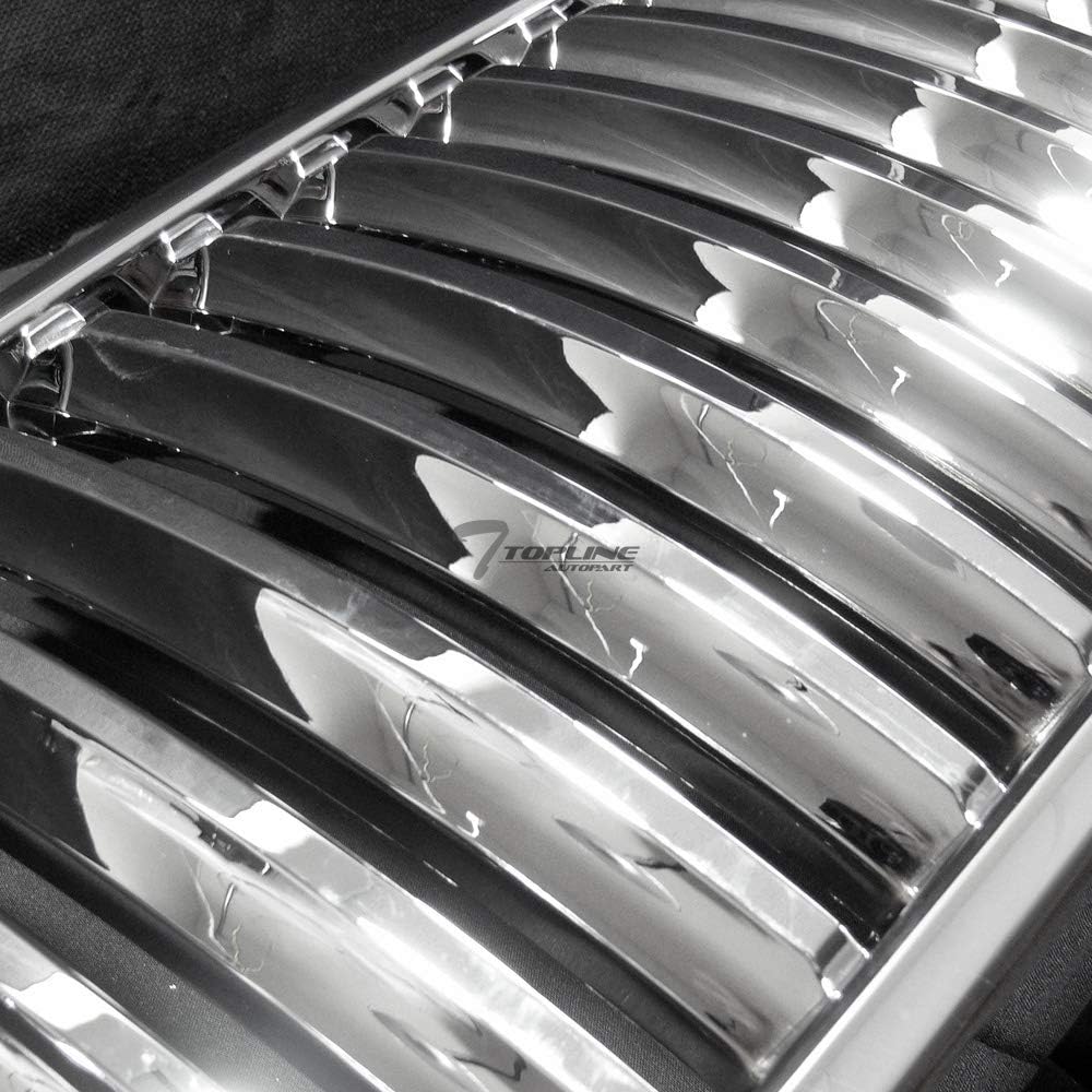 TLAPS 7422448331325 For 1999-2002 Chevy Silverado 1500 2500/2000-2006 Tahoe Suburban Chrome Vertical Front Grille