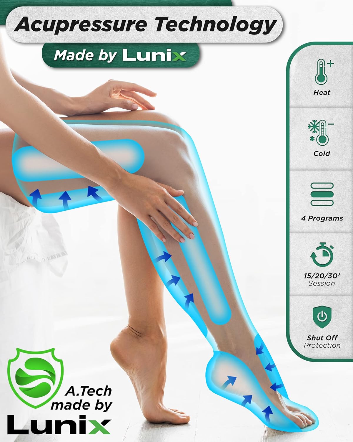 Lunix LX10 Foot, Calf, Leg Air Compression Massager Machine