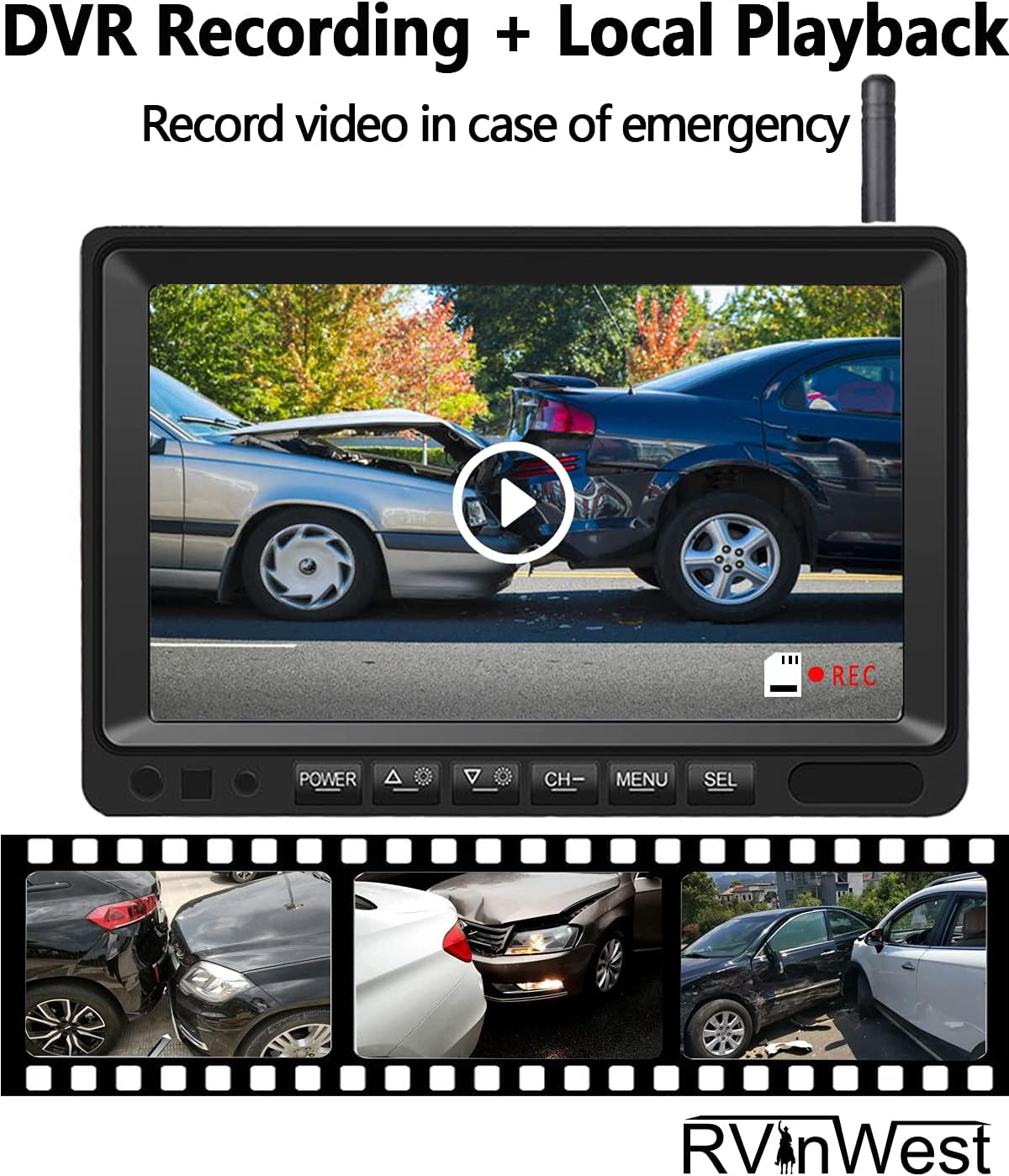 HD RV Wireless Backup Camera
