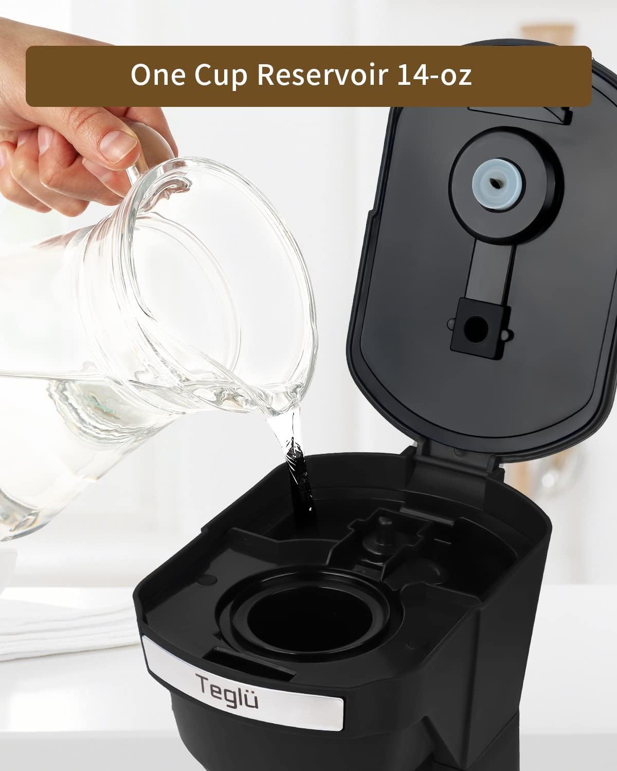 2 in 1 Single Serve Coffee Maker for K Cup Pods & Ground Coffee, Mini Coffee Machine with 6 to 14 oz Brew Sizes